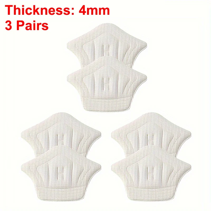 3pairs/6pairs Insoles Patch Heel Pads for Sport Shoes Back Sticker Adjustable Size Antiwear Feet Pad Cushion Insert Insole