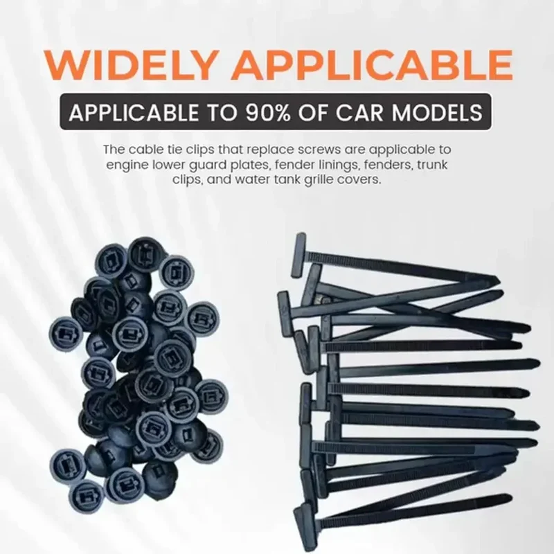 Cable tie buckle fixed through the core nail cable tie buckle mudguard fender inner lining trunk buckle