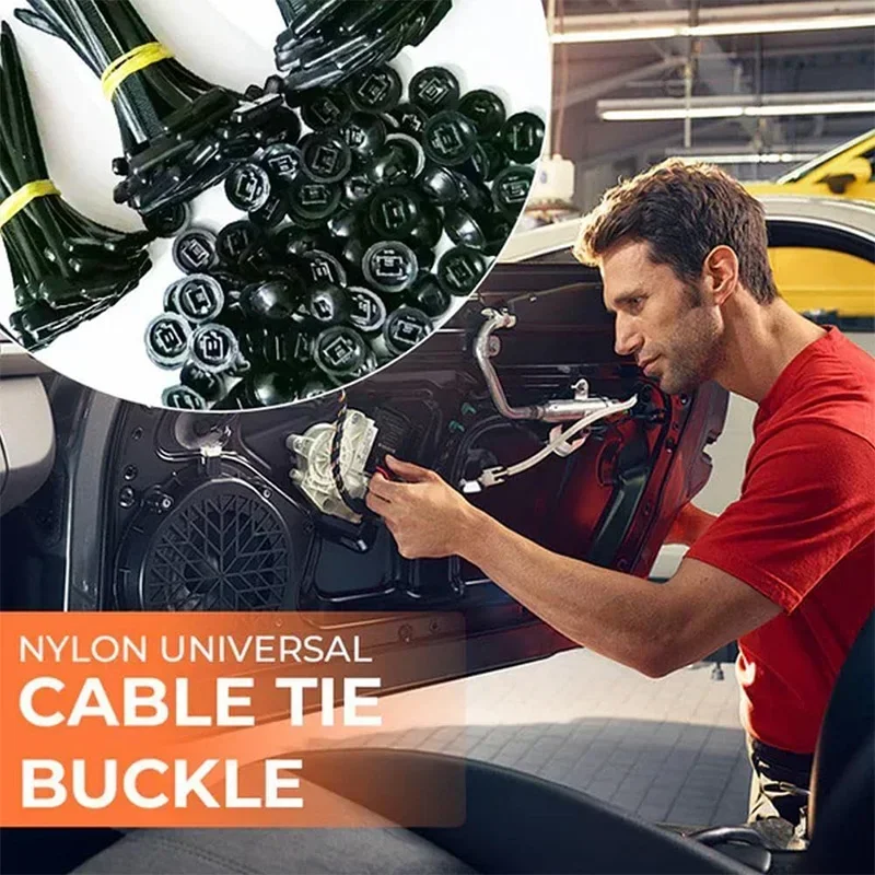 Cable tie buckle fixed through the core nail cable tie buckle mudguard fender inner lining trunk buckle