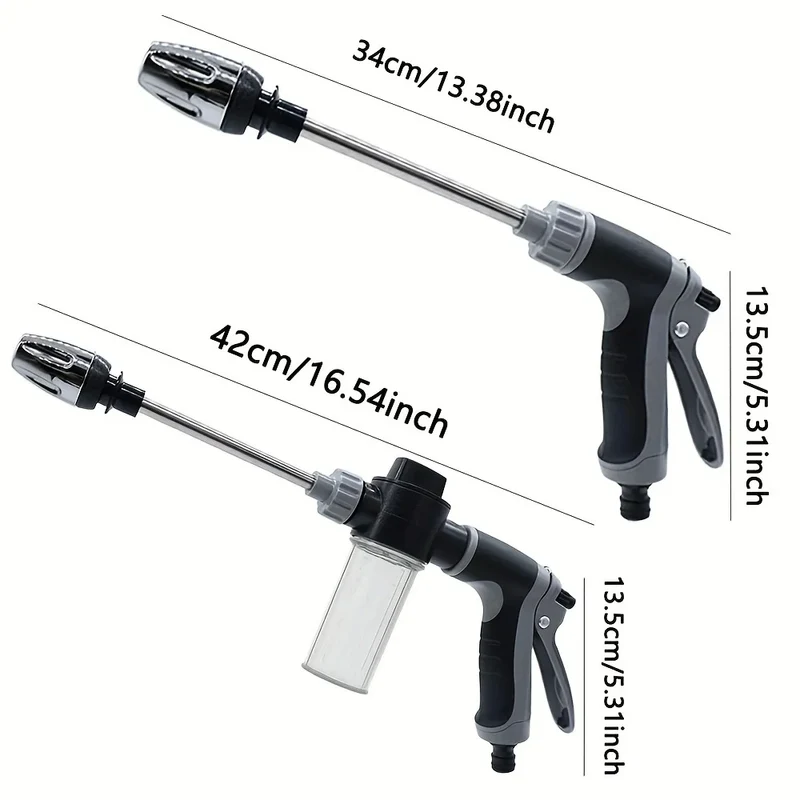 High-Pressure Car Washing Water Gun, External Cleaning Of RV, Foam Kettle Cleaning, Garden Water Hose Nozzle, Garden Shower,
