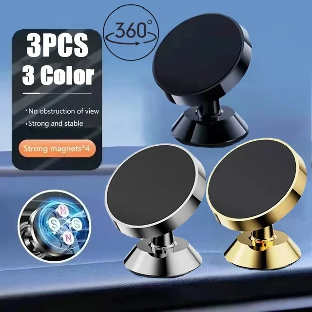 Magnetic Car Phone Holder Universal Car Phone Stand for iPhone Xiaomi Huawei Samsung Dashboard Wall Mounted Car Magnet Sticker