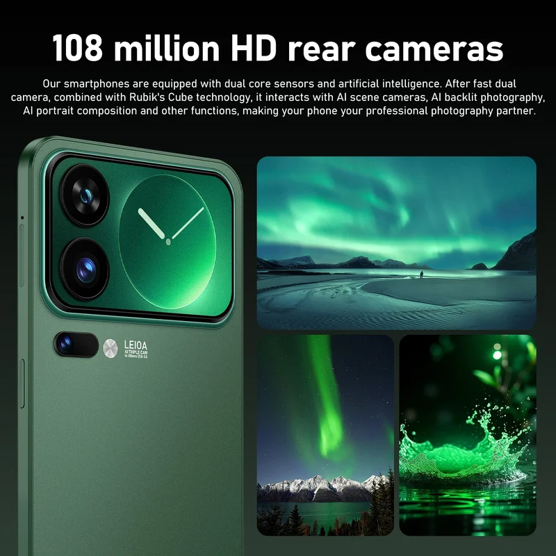 SALE NEW M17 Pro Max Global Version 7.3" HD Standby 22GB 2TB Snapdragon 8 Gen4 Dual Card 7800mAh 108M Android