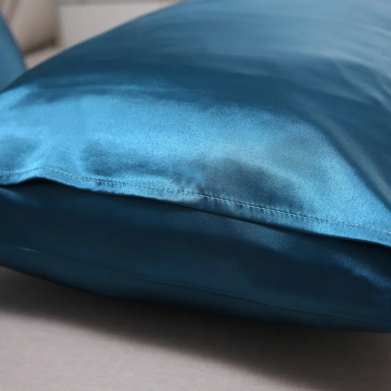 100% Silk Pillowcase Pillow Cover Silky Satin Hair Beauty Pillowcase Comfortable Pillow Case Home Decor Pillow Covers.