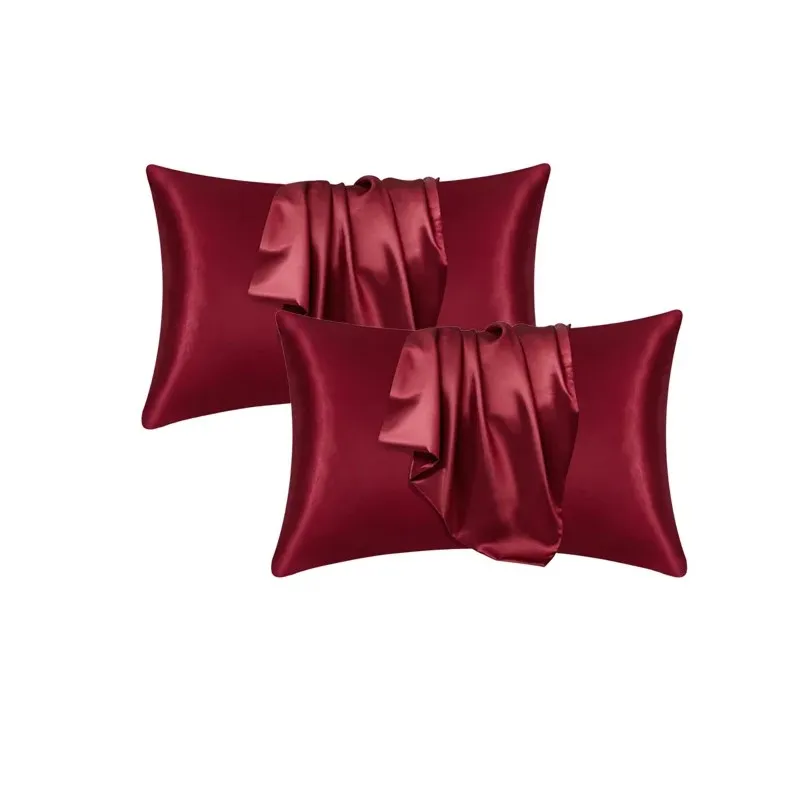 100% Silk Pillowcase Pillow Cover Silky Satin Hair Beauty Pillowcase Comfortable Pillow Case Home Decor Pillow Covers.