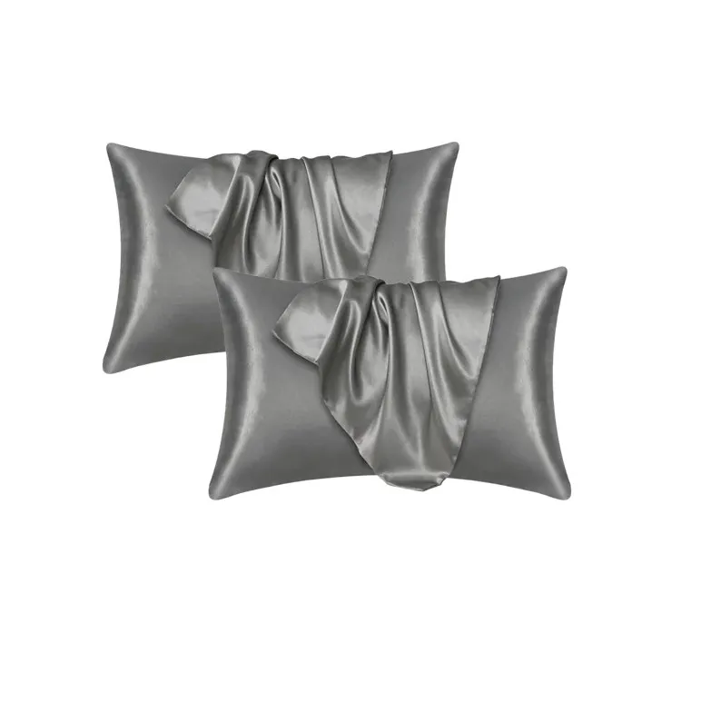 100% Silk Pillowcase Pillow Cover Silky Satin Hair Beauty Pillowcase Comfortable Pillow Case Home Decor Pillow Covers.