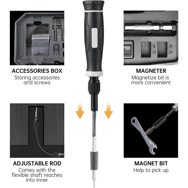 Precision Screwdriver Set, Laptop Tool Kit, 152/25 in 1 Professional Computer Screwdriver Repair Kit T5 T6 Torx Screwdriver