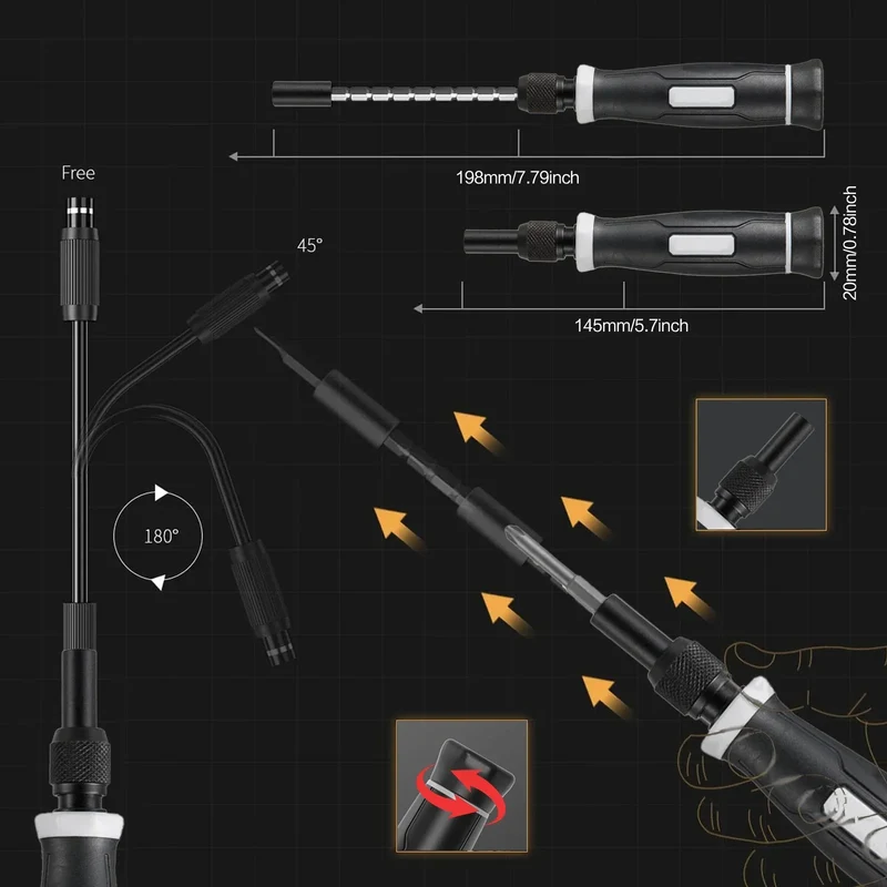 Precision Screwdriver Set, Laptop Tool Kit, 152/25 in 1 Professional Computer Screwdriver Repair Kit T5 T6 Torx Screwdriver