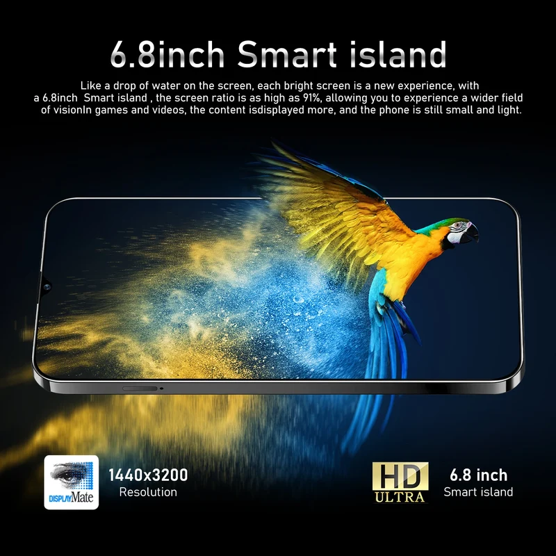 2026 HOT High Quality X8 Pro 6.8'' Global Version Dual Card Dual Standby 6800mAh Battery Intelligent System