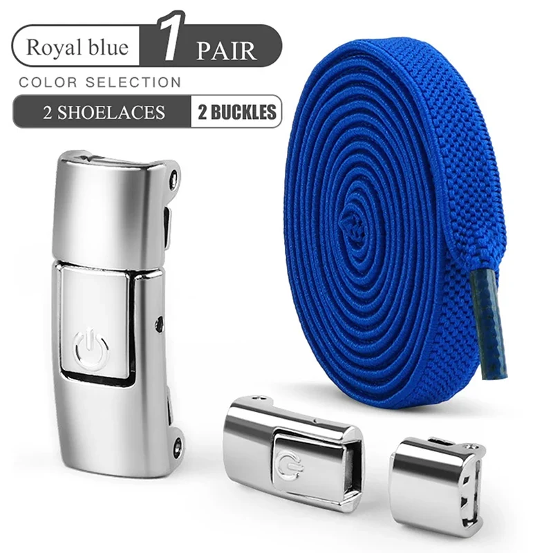 8mm No Tie Shoe Laces Press Lock Shoelaces Without Ties Elastic Laces Sneaker Kids Adult Widened Flat Shoelace for Shoes