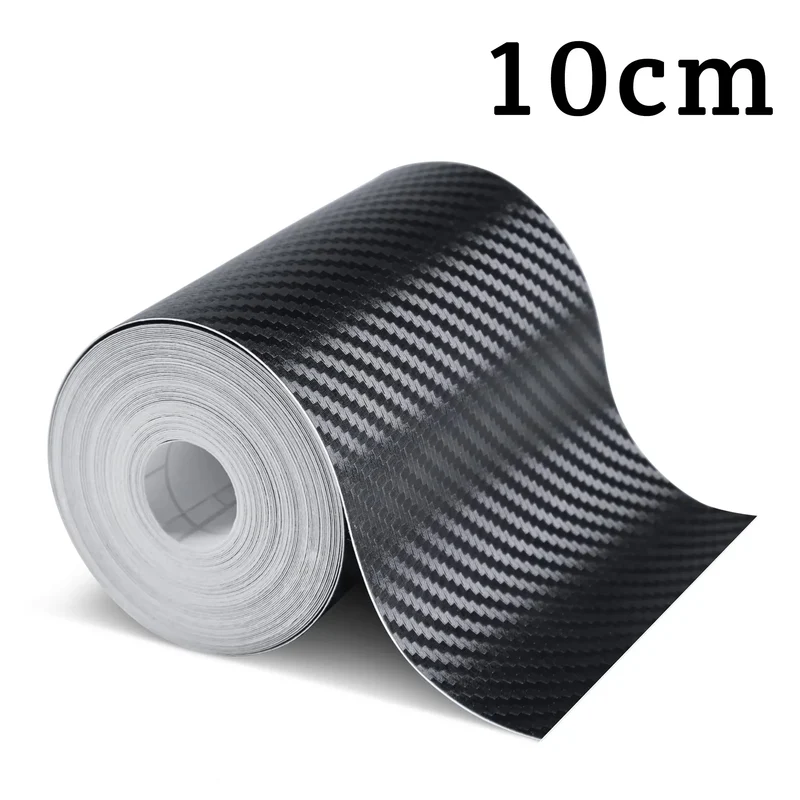 1-5m Nano Carbon Fiber Car Tape Sticker Door Mirror Paste Protector Strip DIY Protection Protective Film Waterproof Adhesive