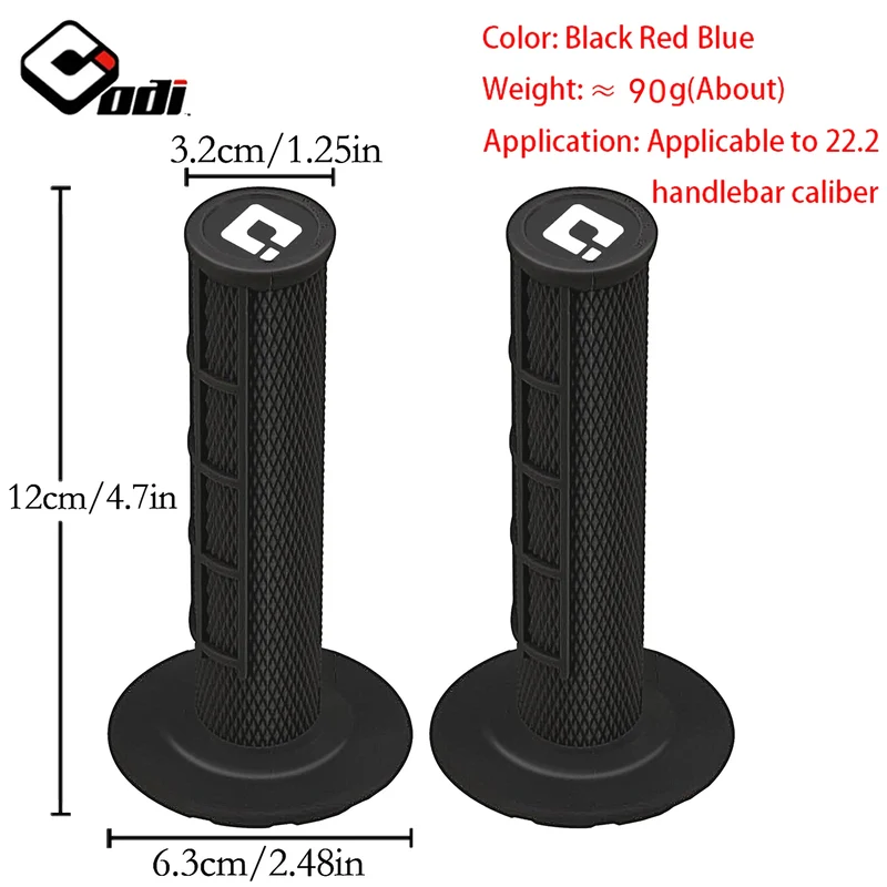 ODI - Motorcycle Aerodynamic Fairing Impact-Resistant Cylindrical Body Easy to Install Suitable Airflow Motorcycle Grips