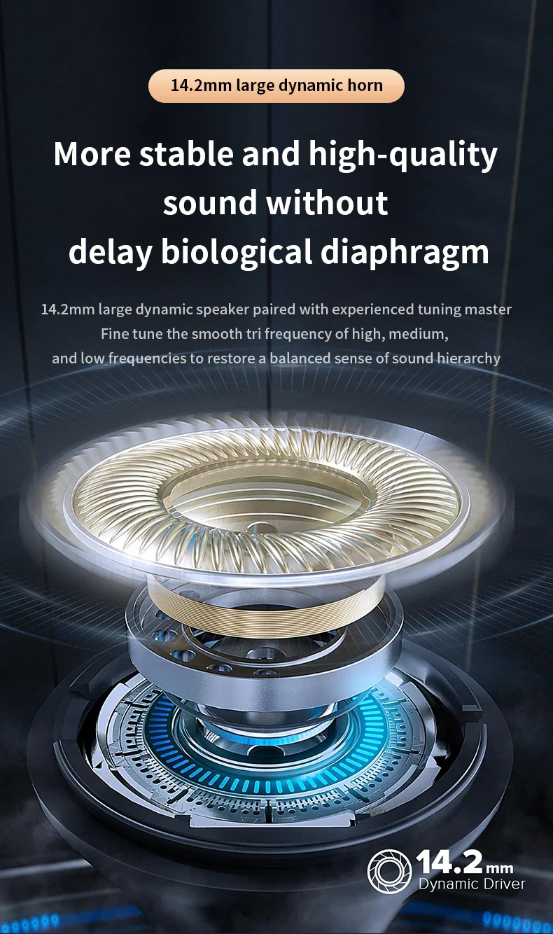 Invisible Sleep Earphones Bluetooth 5.3 Headphones IPX5 Waterproof Noise Reduction Earbuds Touch Control Wireless Headsets
