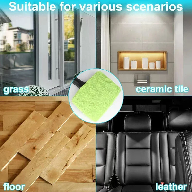 Car Window Cleaner Brush Kit Windshield Cleaning Wash Tool Inside Interior Auto Glass Wiper with Long Handle Car Accessories