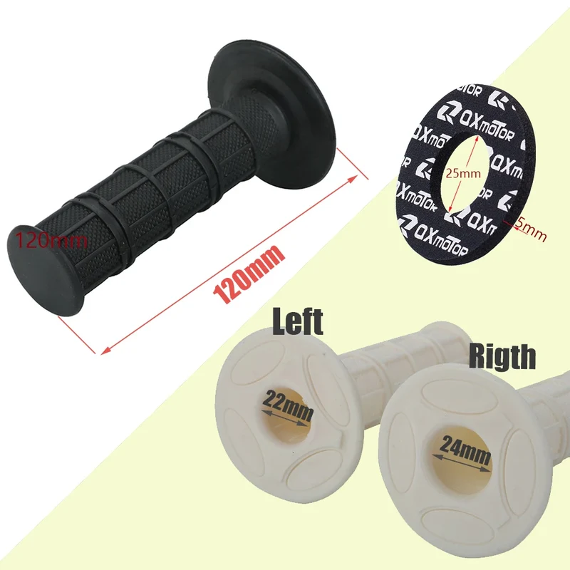 22mm 24mm Motorcycle Handle Grips Donut Donuts Set For KTM CR CRF XR YZ YZF WR WRF RM RMX RMZ KLX Dirt Pit Bike Motocross Grip