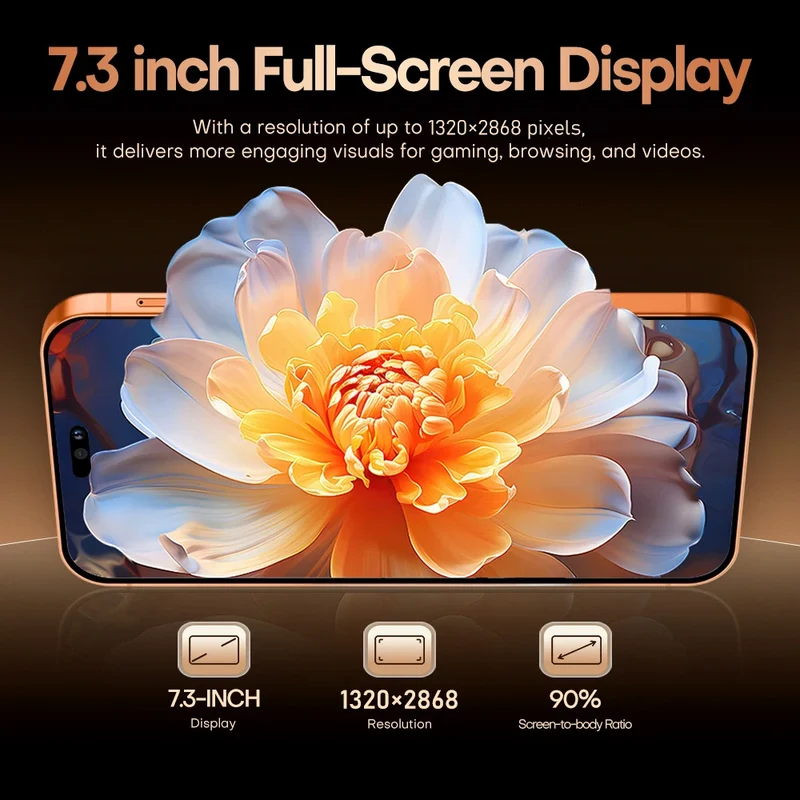 Hot 2026 High Quality i17 Pro Max Original Intelligent 4G 5G Dual Card Dual Standby System Global Version 8000mAh Battery