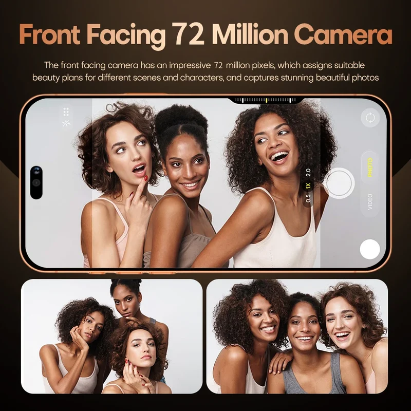 Hot 2026 High Quality i17 Pro Max Original Intelligent 4G 5G Dual Card Dual Standby System Global Version 8000mAh Battery