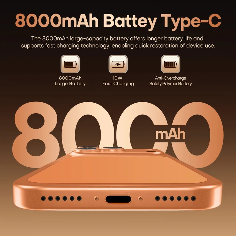 Hot 2026 High Quality i17 Pro Max Original Intelligent 4G 5G Dual Card Dual Standby System Global Version 8000mAh Battery