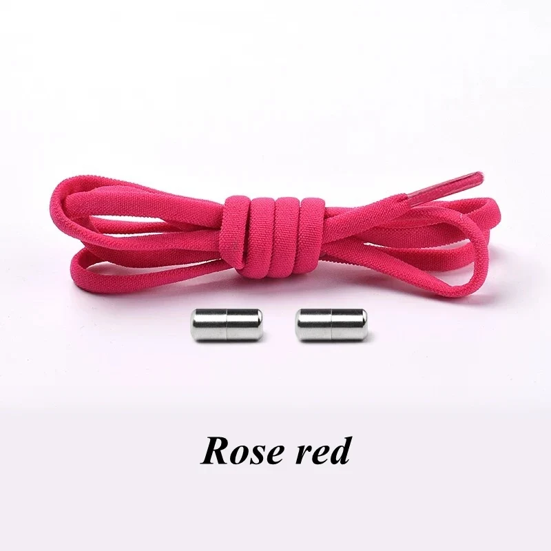 Semicircle No Tie Shoelaces Elastic Shoe laces Sneakers shoelace Metal Lock Lazy Laces for Kids and Adult One size fits all shoe