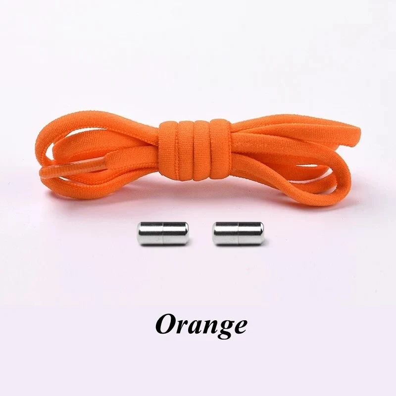 Semicircle No Tie Shoelaces Elastic Shoe laces Sneakers shoelace Metal Lock Lazy Laces for Kids and Adult One size fits all shoe