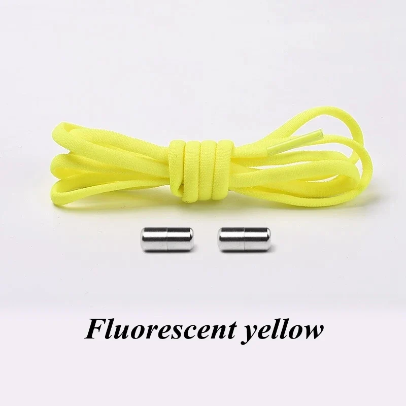 Semicircle No Tie Shoelaces Elastic Shoe laces Sneakers shoelace Metal Lock Lazy Laces for Kids and Adult One size fits all shoe