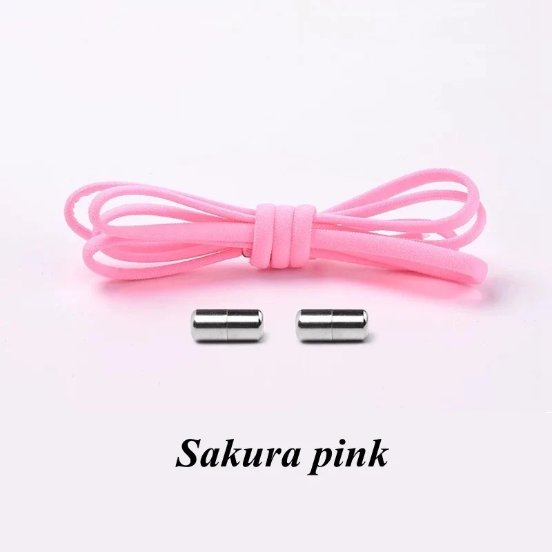 Semicircle No Tie Shoelaces Elastic Shoe laces Sneakers shoelace Metal Lock Lazy Laces for Kids and Adult One size fits all shoe