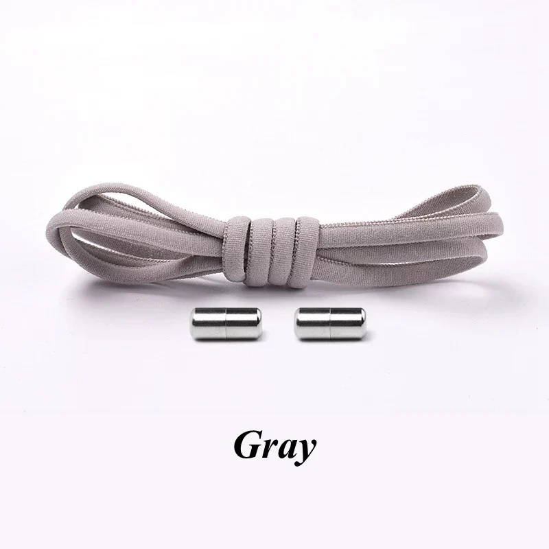 Semicircle No Tie Shoelaces Elastic Shoe laces Sneakers shoelace Metal Lock Lazy Laces for Kids and Adult One size fits all shoe