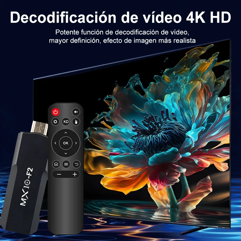 Fire TV Sticks MX10 F2 1gb 8gb 1 unit android 2024 stb tv box android 4k eu android tv stick