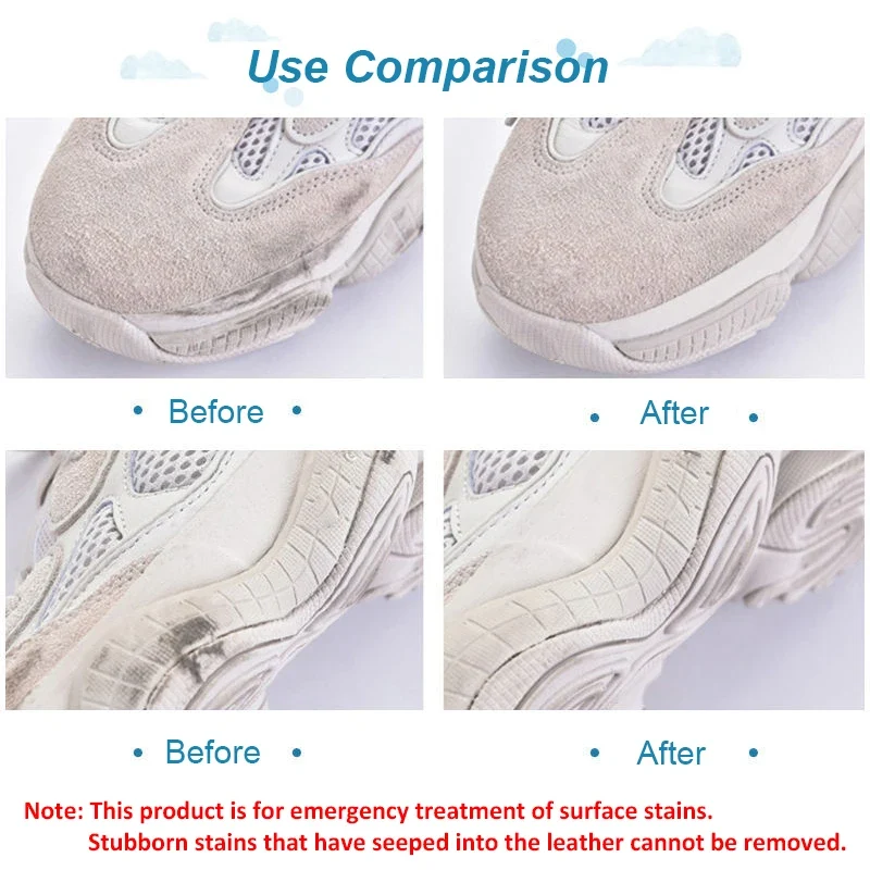 Suede & Sneaker Shoes Cleaning Eraser Matte Leather Shoes Care Whitening Velvet Leather Revitalizer & Stain Remover Tool