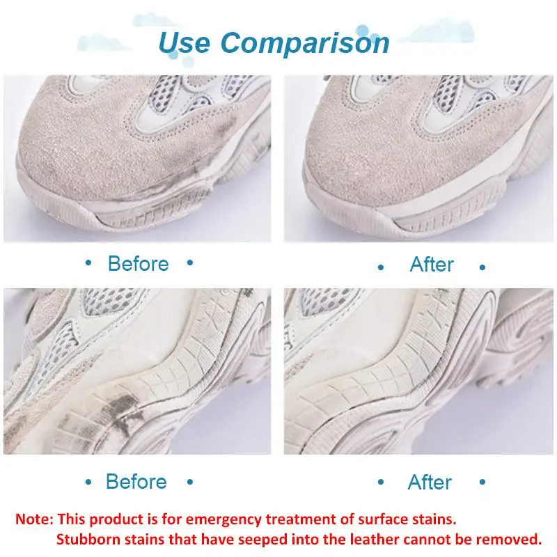 Suede & Sneaker Shoes Cleaning Eraser Matte Leather Shoes Care Whitening Velvet Leather Revitalizer & Stain Remover Tool