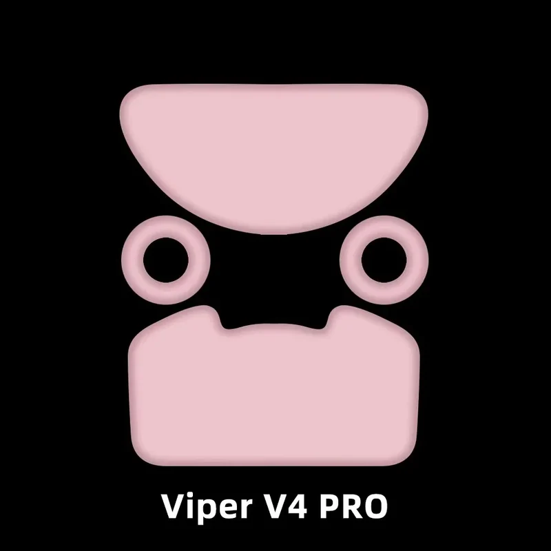 ESPTIGER ICE Mouse Skates for Razer Viper V4 Pro High Purity PTFE Mouse Feet 2.5D Edge Glides Curve Edge
