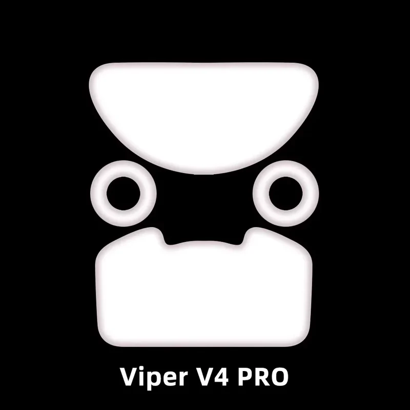 ESPTIGER ICE Mouse Skates for Razer Viper V4 Pro High Purity PTFE Mouse Feet 2.5D Edge Glides Curve Edge