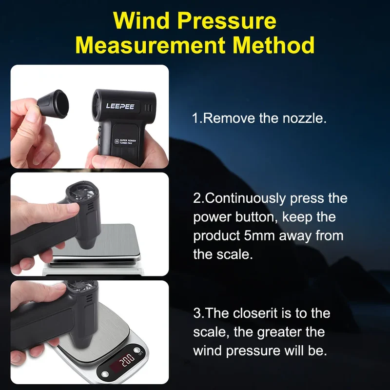 Blower Car Vacuum Cleaner Turbo Fan Violent Jet Fan Cleaning Blowing Tools Auto Dust Collector Portable Air Duster Hair Dryer