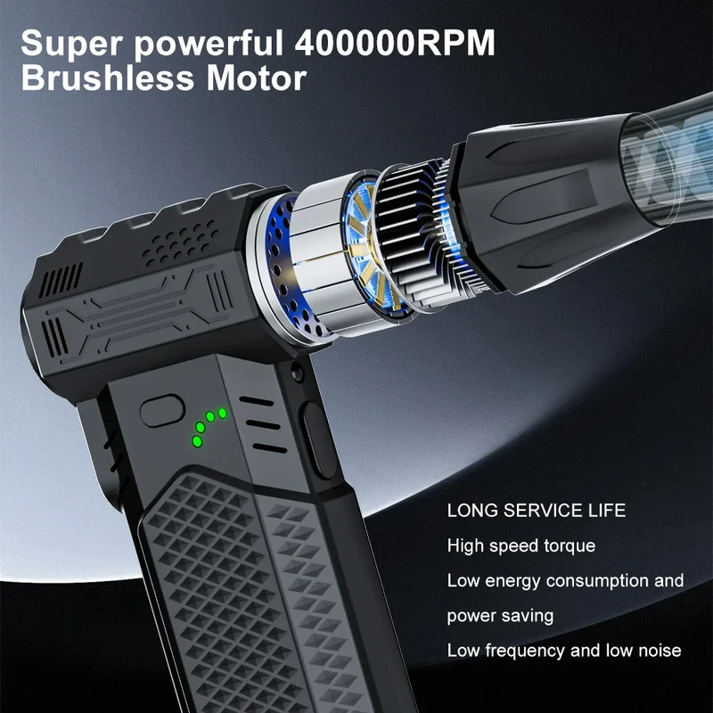 Blower Car Vacuum Cleaner Turbo Fan Violent Jet Fan Cleaning Blowing Tools Auto Dust Collector Portable Air Duster Hair Dryer