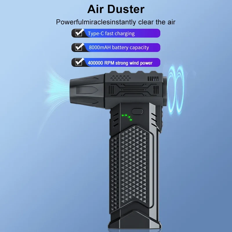 Blower Car Vacuum Cleaner Turbo Fan Violent Jet Fan Cleaning Blowing Tools Auto Dust Collector Portable Air Duster Hair Dryer