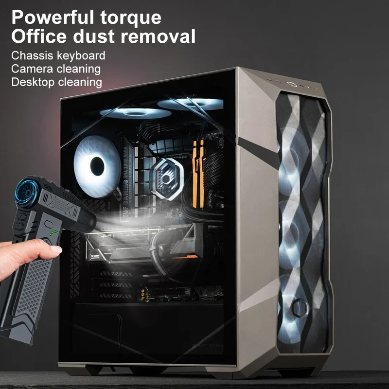 Blower Car Vacuum Cleaner Turbo Fan Violent Jet Fan Cleaning Blowing Tools Auto Dust Collector Portable Air Duster Hair Dryer