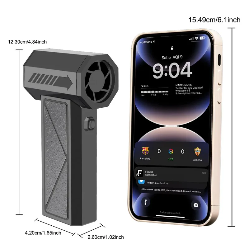 Blower Car Vacuum Cleaner Turbo Fan Violent Jet Fan Cleaning Blowing Tools Auto Dust Collector Portable Air Duster Hair Dryer