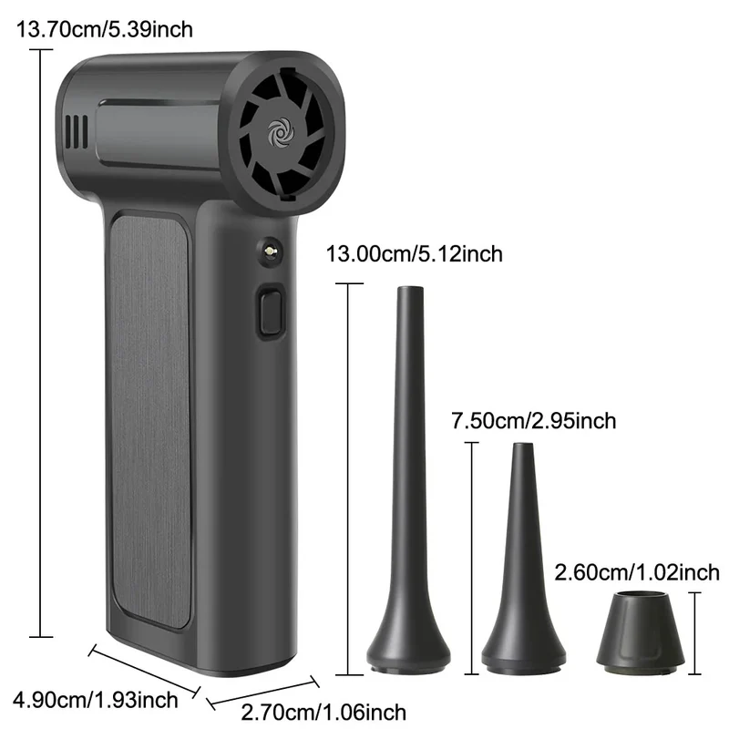 Blower Car Vacuum Cleaner Turbo Fan Violent Jet Fan Cleaning Blowing Tools Auto Dust Collector Portable Air Duster Hair Dryer