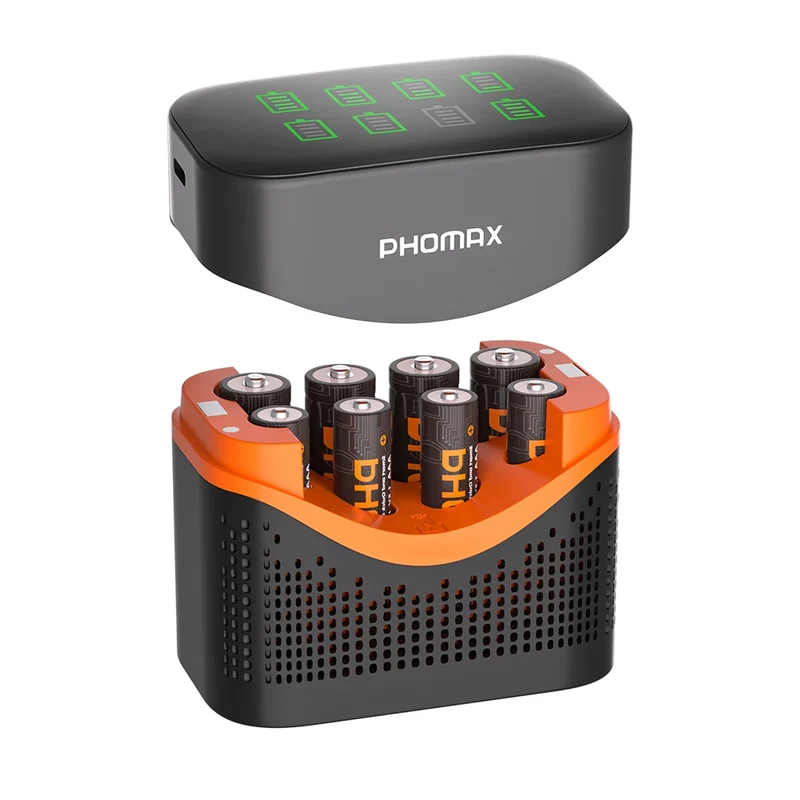 PHOMAX New Fast Charger&Rechargeable Battery,1.5V AA 4200mWh & AAA 1110mWh Lithium Battery For Remote Control Mouse SmartDoor