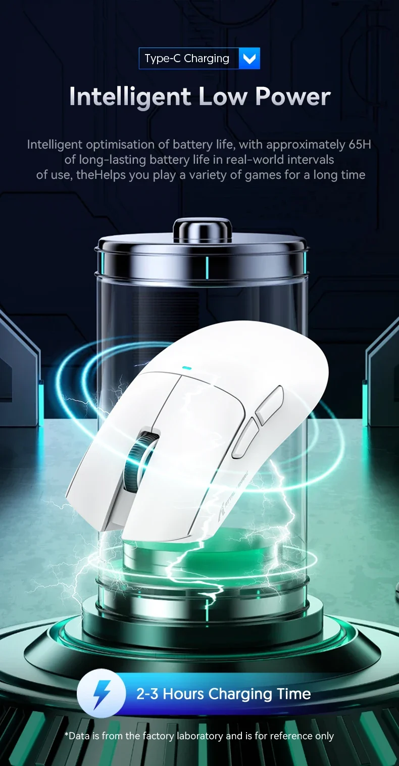 ATTACK SHARK X11 Wireless Gaming Mouse PAW3311 Sensor 22000DPI 3 Modes Wired 2.4G BT 280mAh Rechargeable Mouse