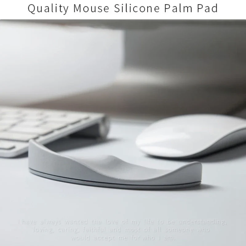 2026 Mouse Wrist Rest Silicone Hand Cushion Soft Pad Palm Support Moves With Wrist Business Office Computer Game Durable Armrest