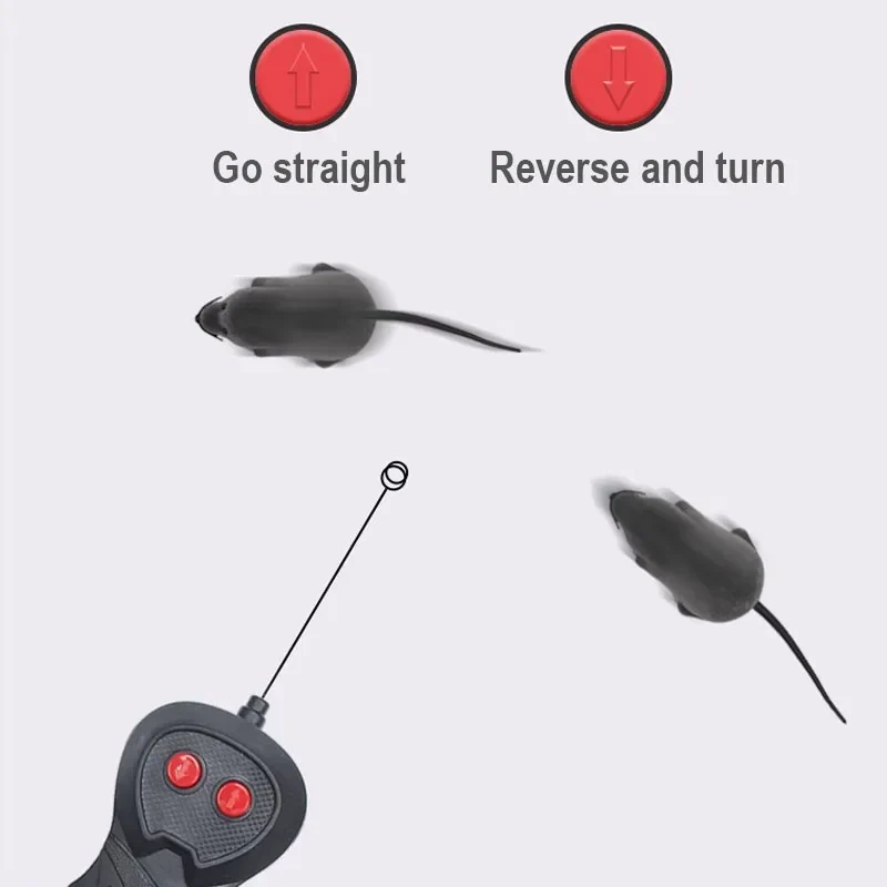 Robot Mouse Rat Funny Cat Toy with Remote Control Multicolor Mouse Wireless Controlled Rat Electric Interactive Pet Supplies