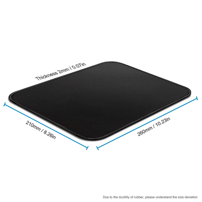 Mouse Pad with Stitched Edge Gaming Mousepad Small Non-Slip Rubber Base Washable Portable for Office Home Computer Laptop