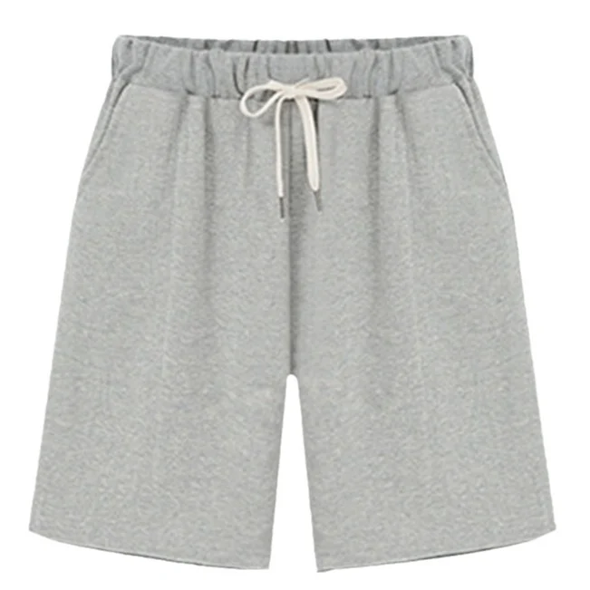Small Sweat Pure Cotton Shorts Breathable Women's Summer High Waist Thin Loose Sports Casual Pants Slimming Straight Pants Women's Pants