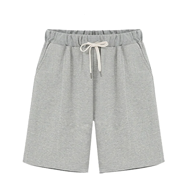 Small Sweat Pure Cotton Shorts Breathable Women's Summer High Waist Thin Loose Sports Casual Pants Slimming Straight Pants Women's Pants