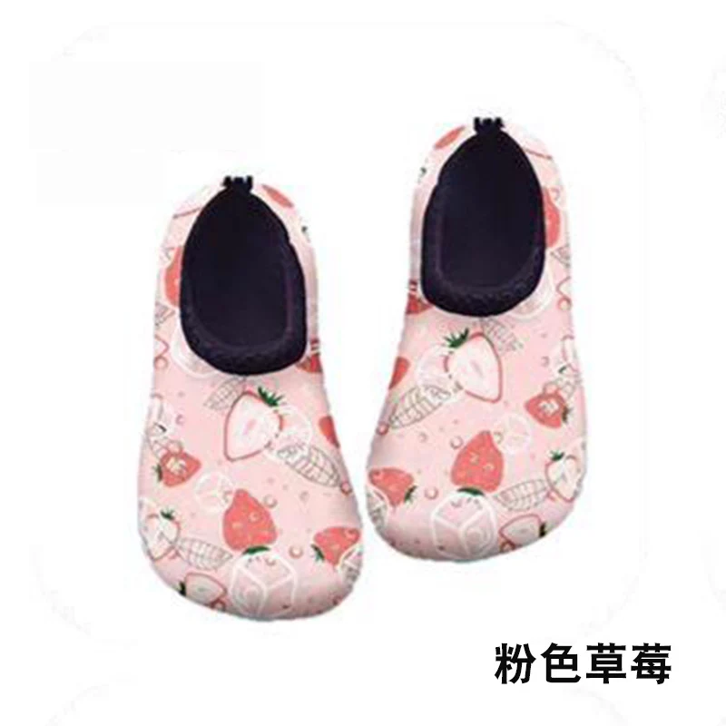 Cartoon Children's Beach Shoes Hard Sole Wading Shoes Diving Equipment Snorkeling Shoes and Socks Barefoot Swimming Shoes Diving Socks Quick-drying