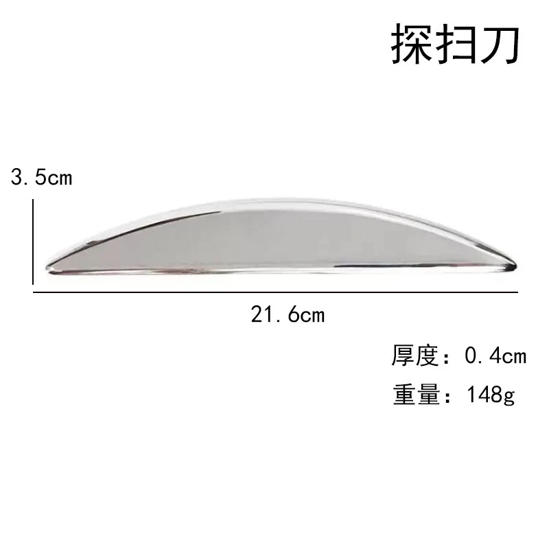 Factory direct stainless steel large heart-shaped scraping plate hand face scraping metal massage beauty tools wholesale