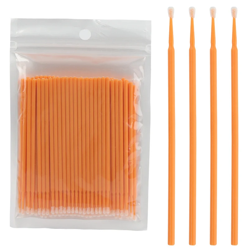 Wholesale New Macaron Color Removal Cotton Swab Grafting Eyelash Cleaning Cotton Stick Eyelash Multifunctional Nano Micro Coater