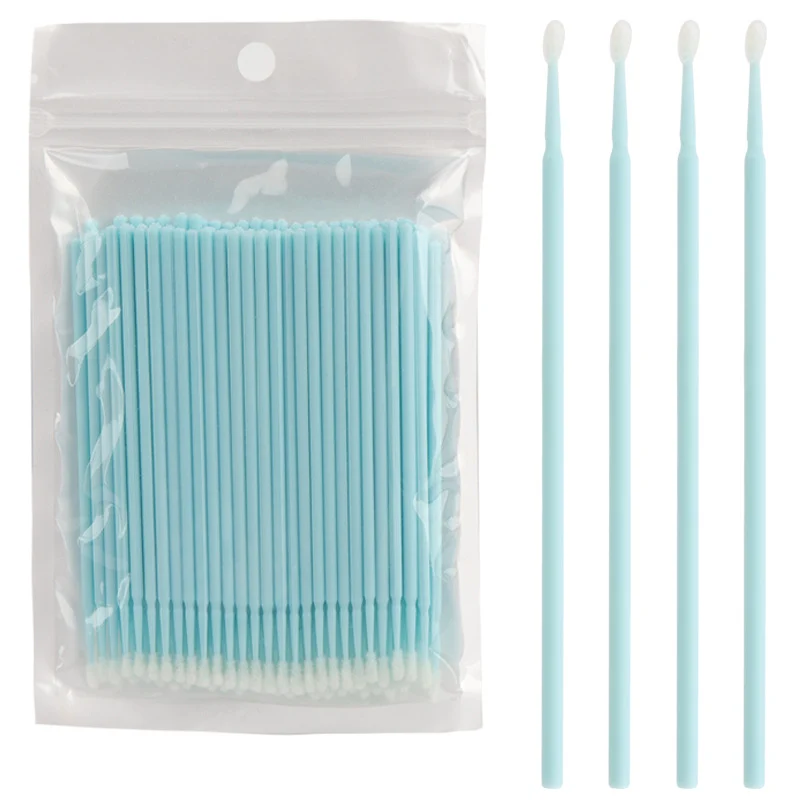 Wholesale New Macaron Color Removal Cotton Swab Grafting Eyelash Cleaning Cotton Stick Eyelash Multifunctional Nano Micro Coater