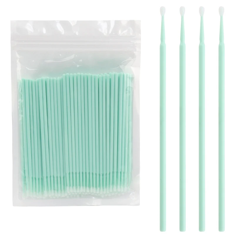 Wholesale New Macaron Color Removal Cotton Swab Grafting Eyelash Cleaning Cotton Stick Eyelash Multifunctional Nano Micro Coater