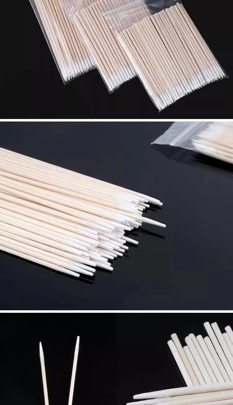 Free Shipping/Cotton Swabs/Tattoo Embroidery A1P20 - Pointed Single/Double-Ended Cotton Sticks for Makeup Removal, Wooden Sticks for Teeth